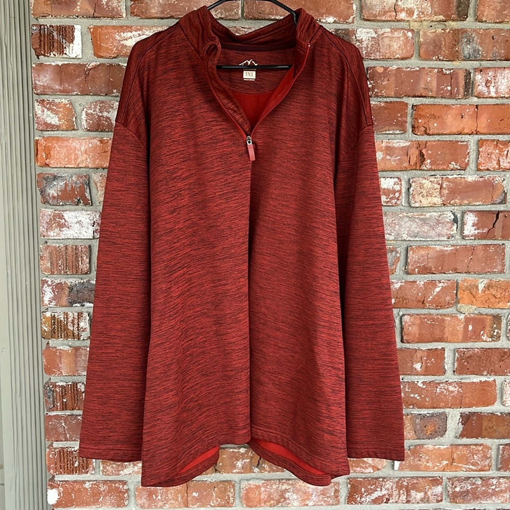 Blue mountain Red pull over shirt size 3XL